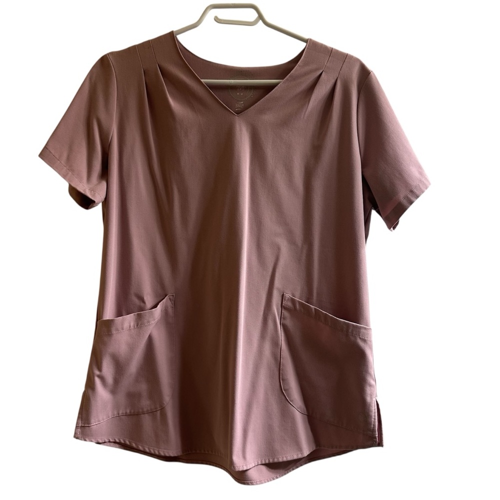 Women’s Mauve Scrub Top Size M